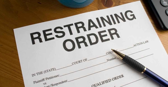 Restraining Order paperwork